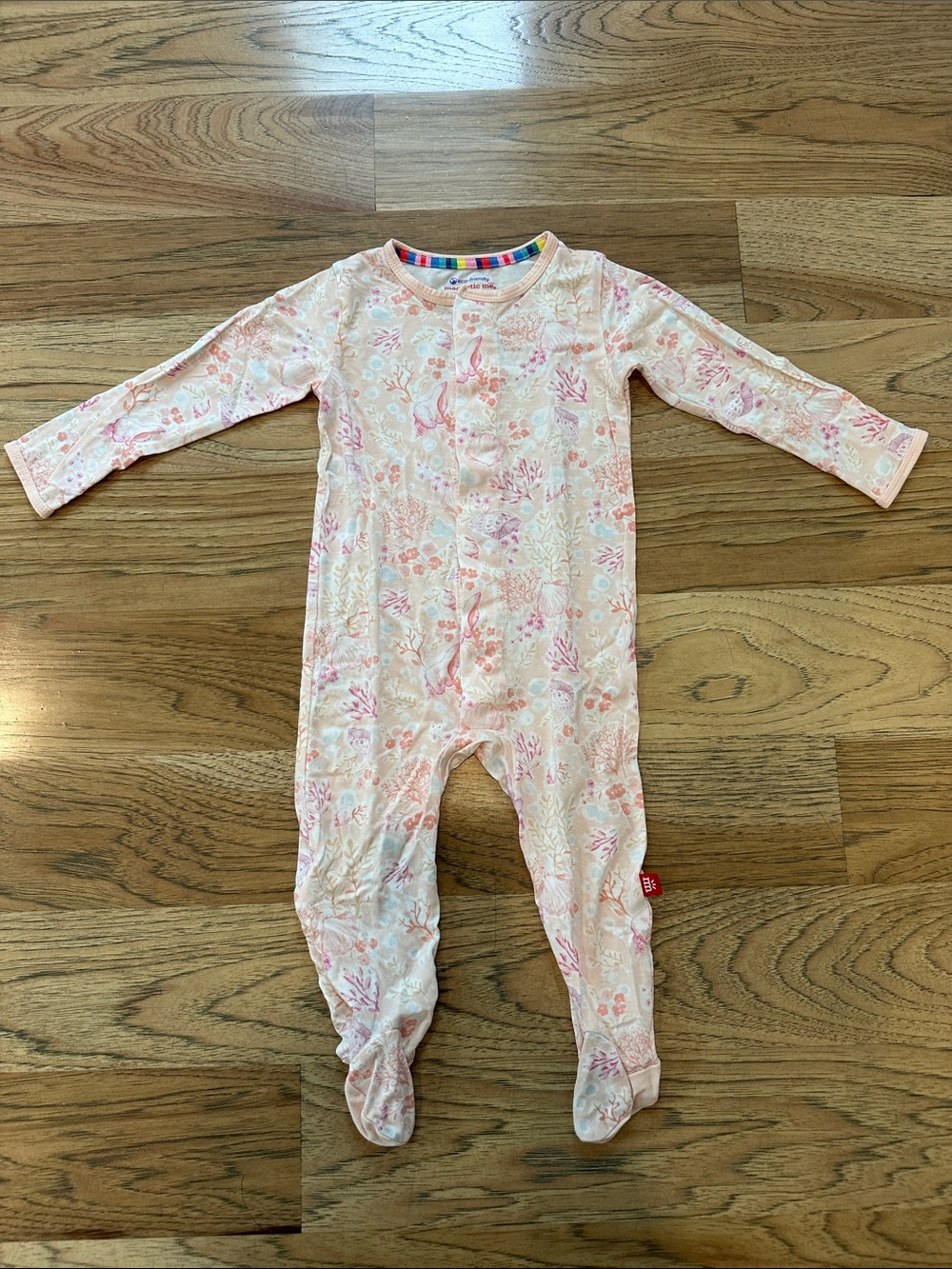 Magnetic Me Footie- Coral Floral